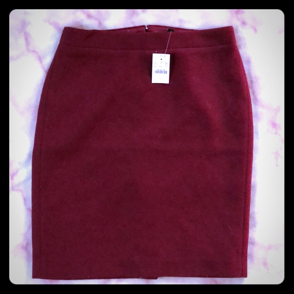 Red J Crew Skirt Size 4